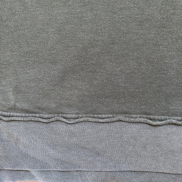 Buffalo David Bitton Washed Out Green Sweatshirt Ruffle Size XL - Picture 2 of 6